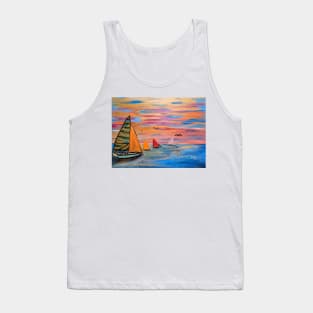 Out sailing in the open sea Tank Top